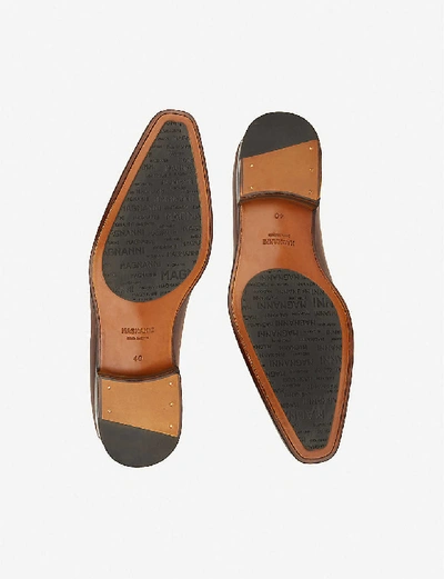 Shop Magnanni Wholecut Oxford Shoes In Tan