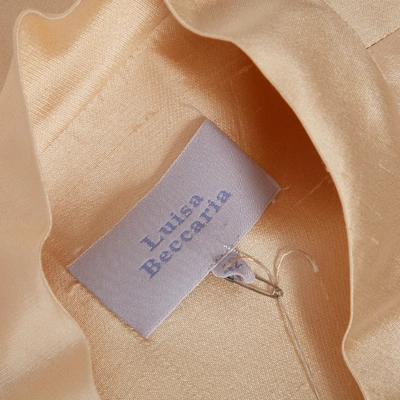 Pre-owned Luisa Beccaria Silk Jacket In Beige