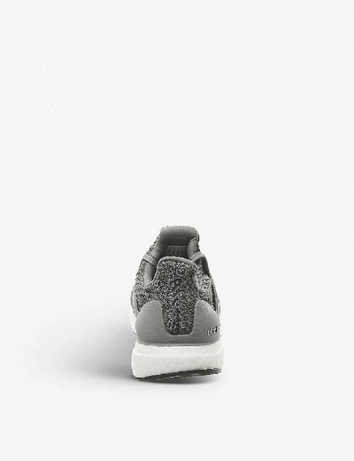 Shop Adidas Originals Adidas Men's Grey Three Core Black Ultra Boost Woven Trainers