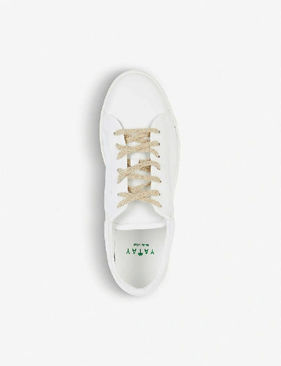 Shop Yatay Neven Recycled-polyester Low-top Trainers In White
