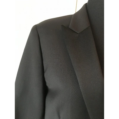 Pre-owned Calvin Klein Collection Wool Blazer In Black