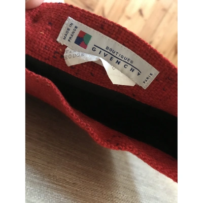 Pre-owned Givenchy Red Tweed Skirt