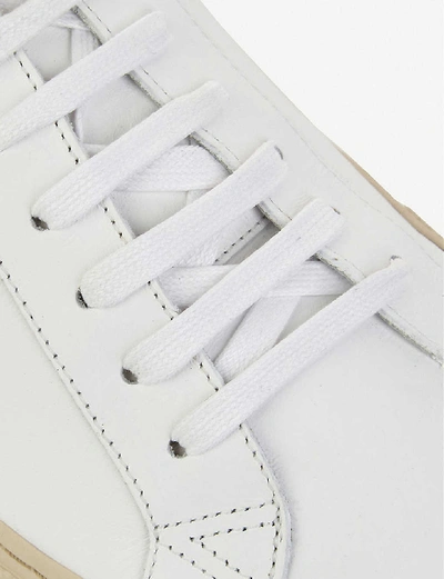 Shop Givenchy Mens White Knot Leather Lace-up Trainers 9