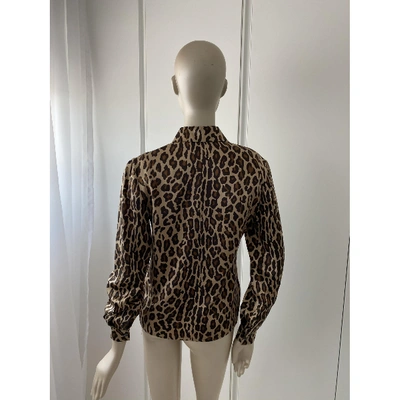 Pre-owned Celine Silk Shirt In Gold