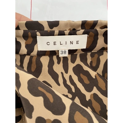 Pre-owned Celine Silk Shirt In Gold