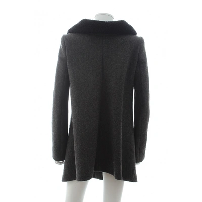 Pre-owned Proenza Schouler Wool Coat In Grey