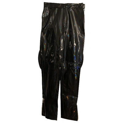 Pre-owned Balmain Carot Pants In Black