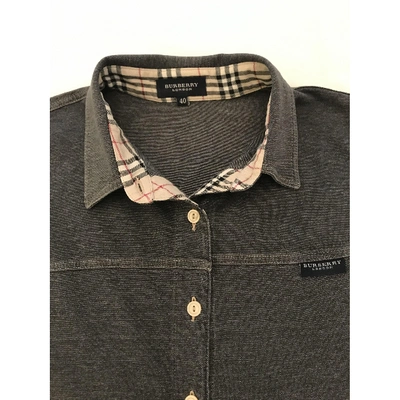 Pre-owned Burberry Vest In Grey