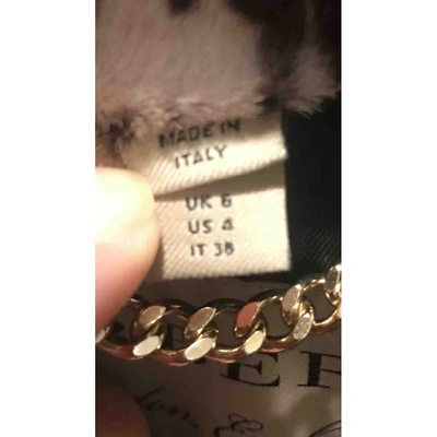 Pre-owned Burberry Black Mongolian Lamb Coat