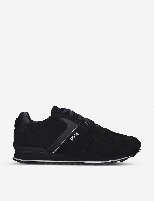 Hugo Boss Parkour Panel Suede Trainers 
