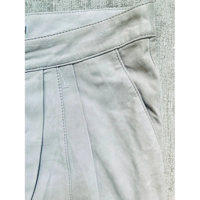 Pre-owned Preen Trousers In Grey