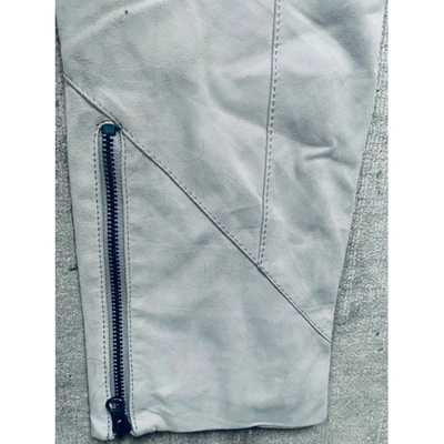 Pre-owned Preen Trousers In Grey