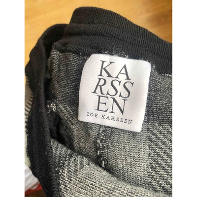 Pre-owned Zoe Karssen Trousers In Black