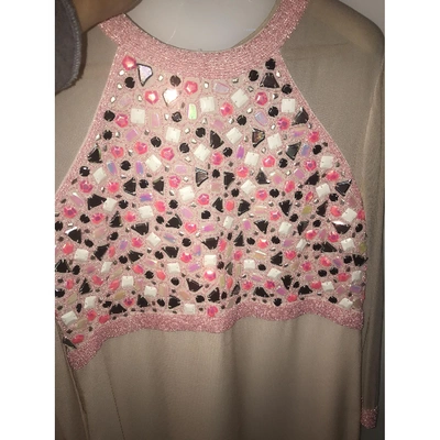 Pre-owned French Connection Glitter Mid-length Dress In Pink
