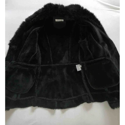 Pre-owned Balmain Coat In Black