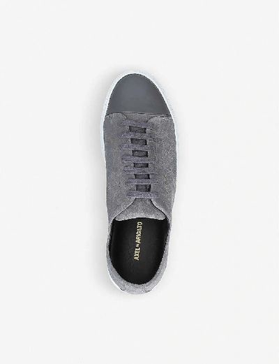 Shop Axel Arigato Cap-toe Leather And Suede Trainers