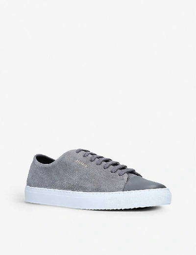 Shop Axel Arigato Cap-toe Leather And Suede Trainers