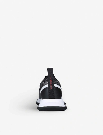 Shop Givenchy Spectre Knitted Sock Trainers In Blk/white