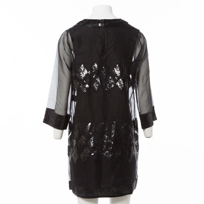 Pre-owned Barbara Bui Silk Mini Dress In Black