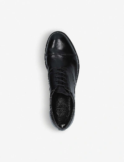Shop Officine Creative Mens Black Anatomia Laceless Leather Derby Shoes 44