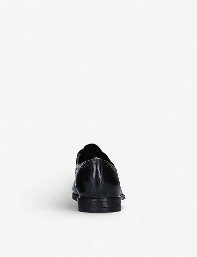 Shop Officine Creative Mens Black Anatomia Laceless Leather Derby Shoes 44