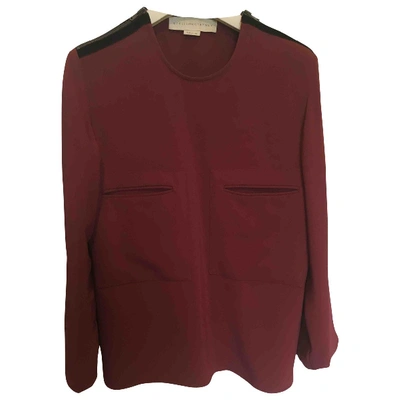 Pre-owned Stella Mccartney Blouse In Burgundy