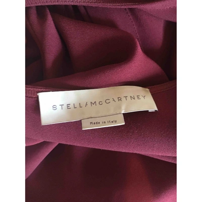 Pre-owned Stella Mccartney Blouse In Burgundy
