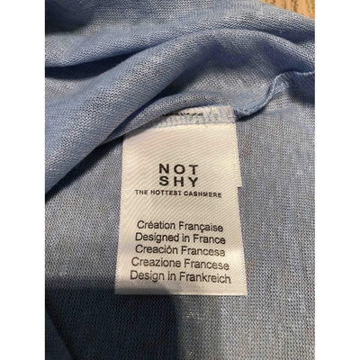 Pre-owned Not Shy Linen T-shirt In Blue