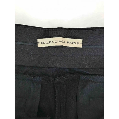 Pre-owned Balenciaga Black Viscose Shorts