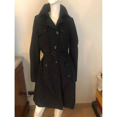 Pre-owned John Richmond Trench Coat In Black