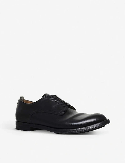 6-eyelet leather derby shoes