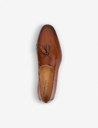 Shop Magnanni Men's Tan Leather Tassel Loafers