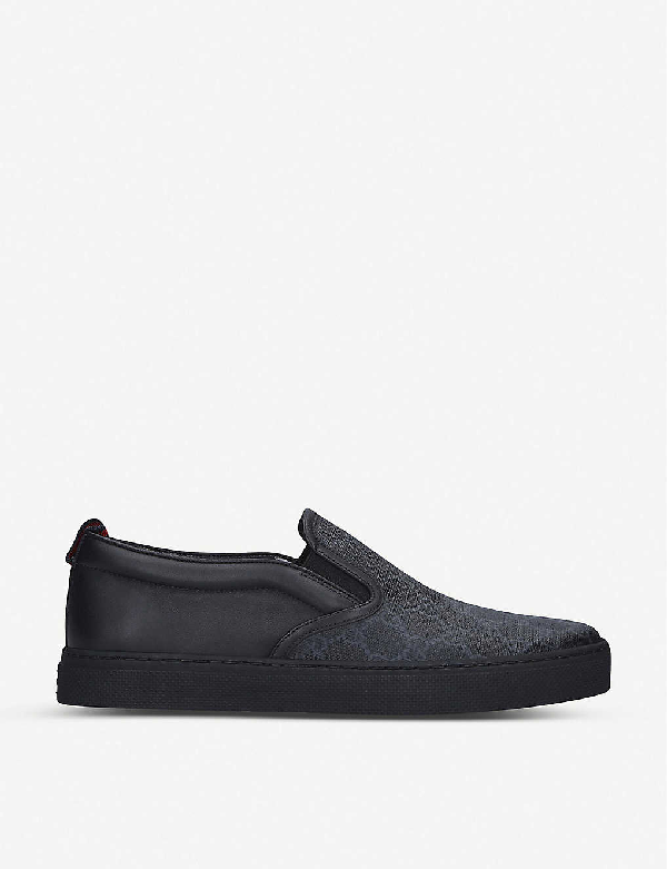 black gucci slip on sneakers