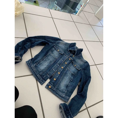 Pre-owned Guess Short Vest In Blue