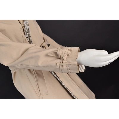 Pre-owned Dorothee Schumacher Trench Coat In Beige