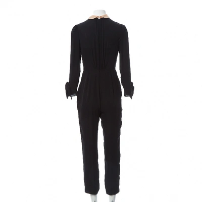 Pre-owned Valentino Silk Jumpsuit In Black