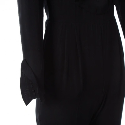 Pre-owned Valentino Silk Jumpsuit In Black