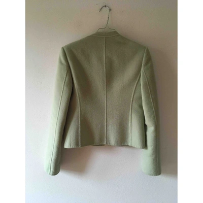 Pre-owned Michael Kors Wool Short Waistcoat In Green