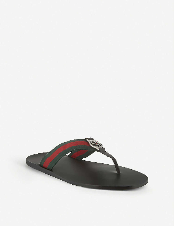 gg line signature web thong sandal