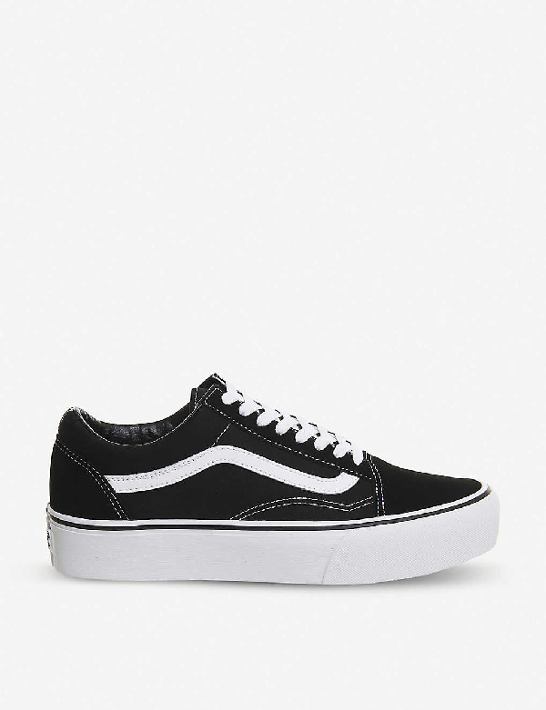 vans old skool black suede trainers