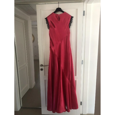 Pre-owned Philosophy Di Lorenzo Serafini Maxi Dress In Pink