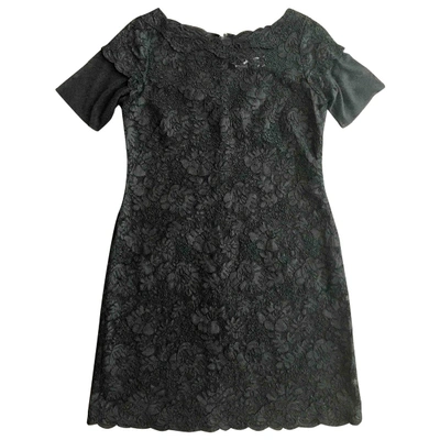 Pre-owned Vionnet Lace Mini Dress In Black
