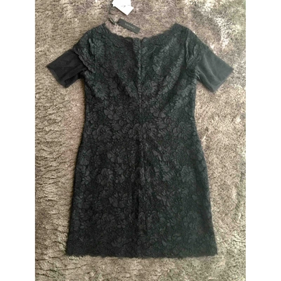 Pre-owned Vionnet Lace Mini Dress In Black