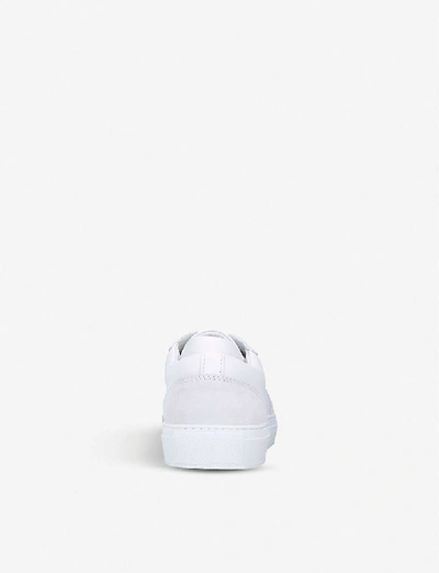 Shop Axel Arigato Dunk Leather And Suede Trainers In White