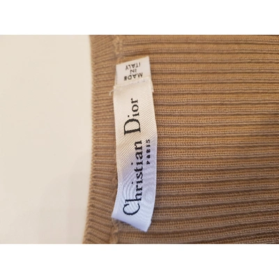 Pre-owned Dior Beige Cashmere  Top