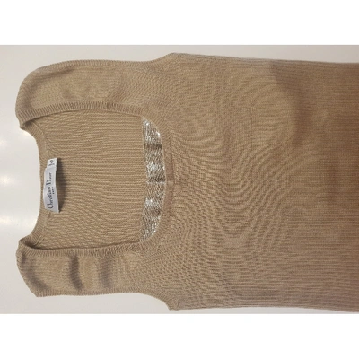 Pre-owned Dior Beige Cashmere  Top