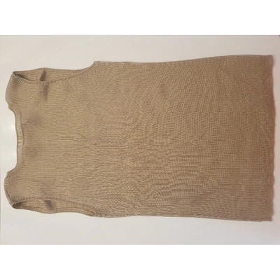 Pre-owned Dior Beige Cashmere  Top