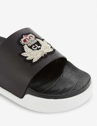 Shop Christian Louboutin Pool Beau Flat Calf In Black/silver