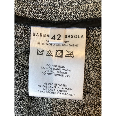 Pre-owned Barbara Casasola Grey Linen Jacket