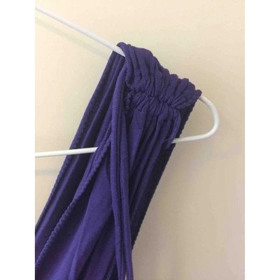 Pre-owned Patrizia Pepe Mini Dress In Purple